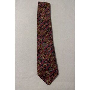 BSL Celtic Tie Collection Ireland Hand Finished Celtic Burgundy Gold‎ Blue